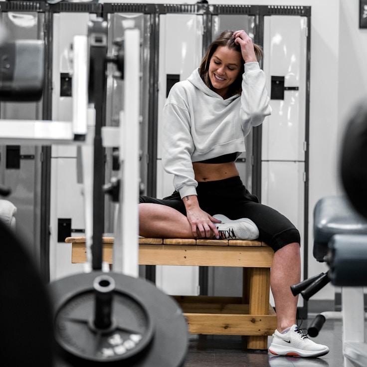 Group fitness class in a modern studio environment